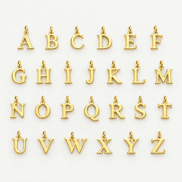 All letters A to Z for the gold-tone initial necklace